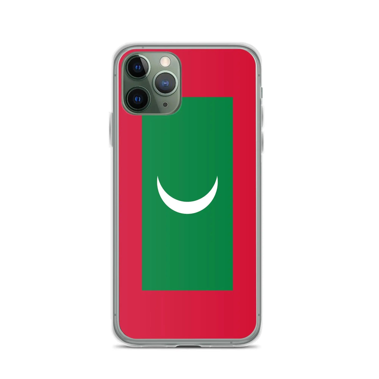 Coque iphone drapeau maldives souple et antichoc transparente