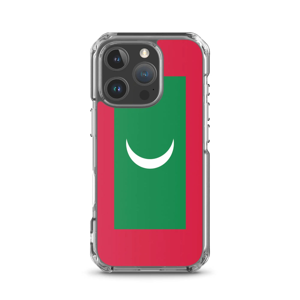 Coque iphone drapeau maldives souple et antichoc transparente