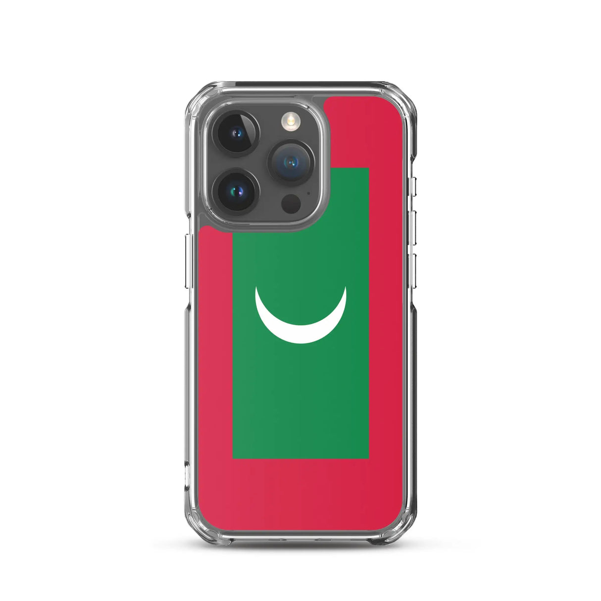 Coque iphone drapeau maldives souple et antichoc transparente