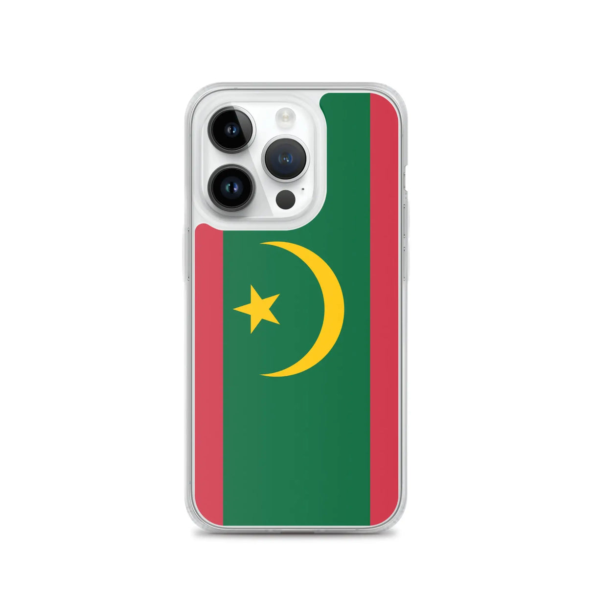Coque iphone drapeau mauritanie souple antichoc transparente