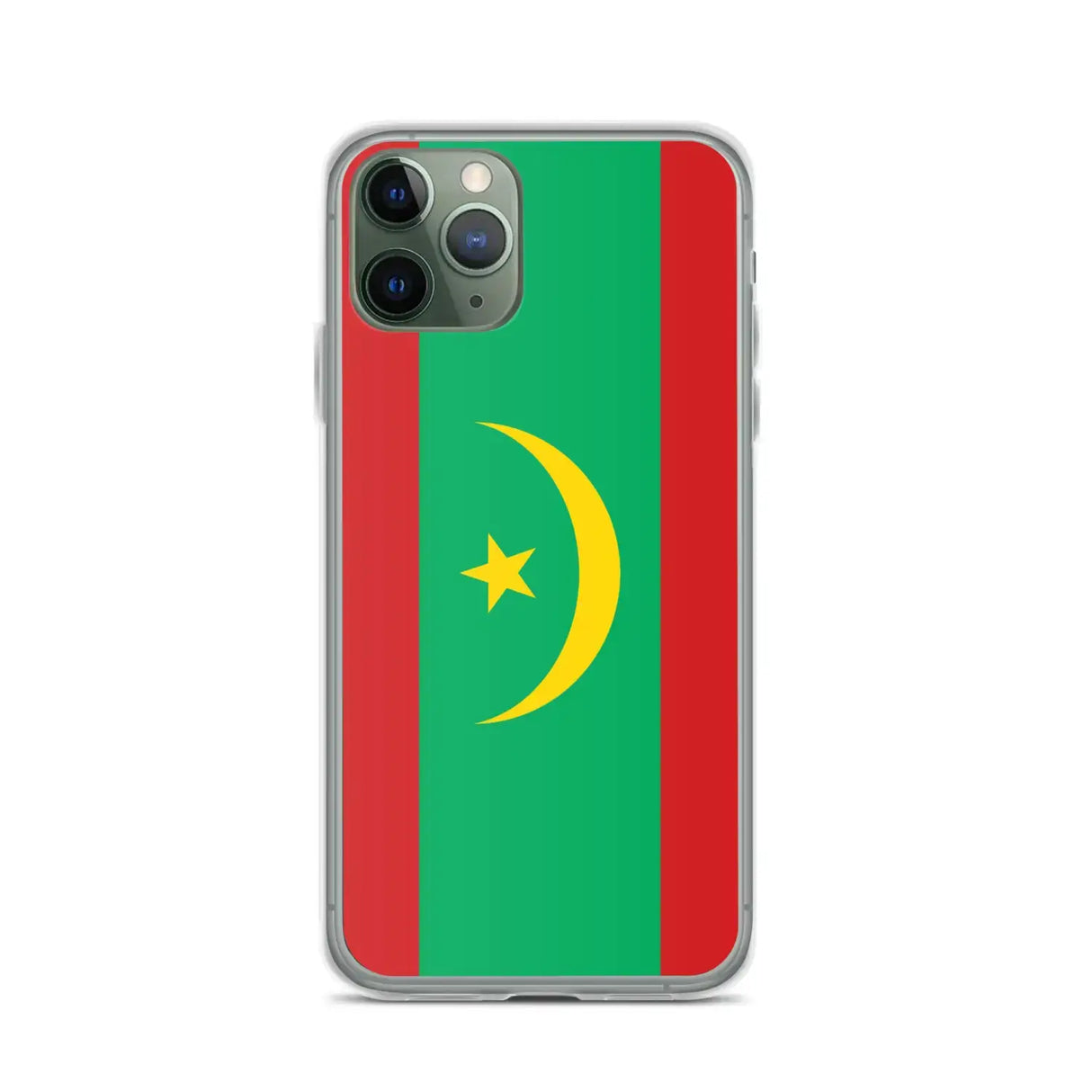 Coque iphone drapeau mauritanie souple antichoc transparente