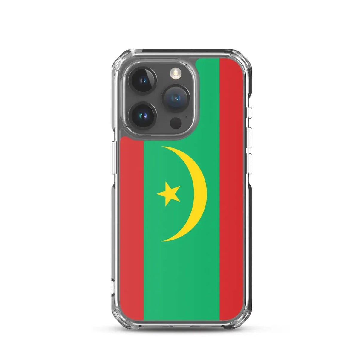 Coque iphone drapeau mauritanie souple antichoc transparente
