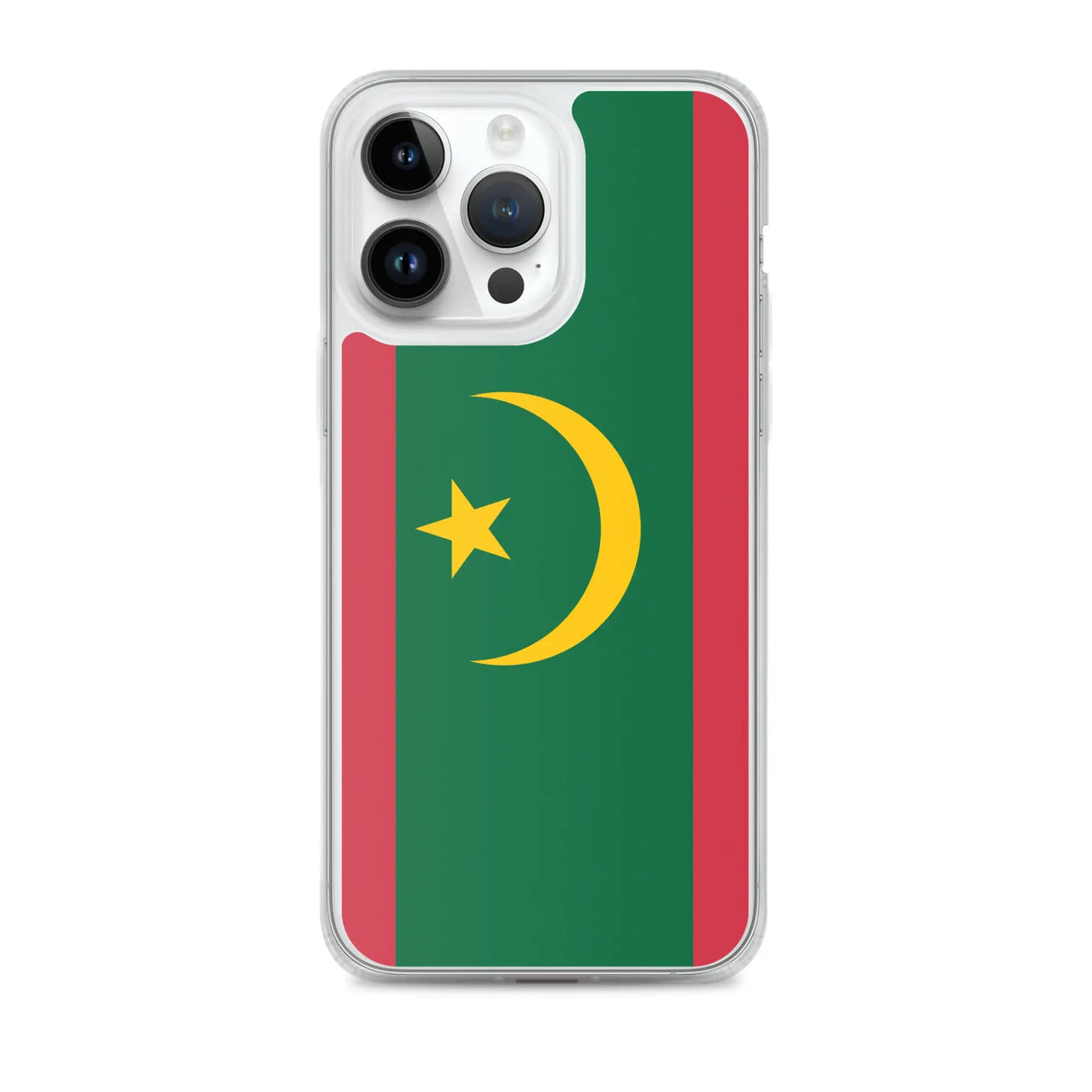 Coque iphone drapeau mauritanie souple antichoc transparente