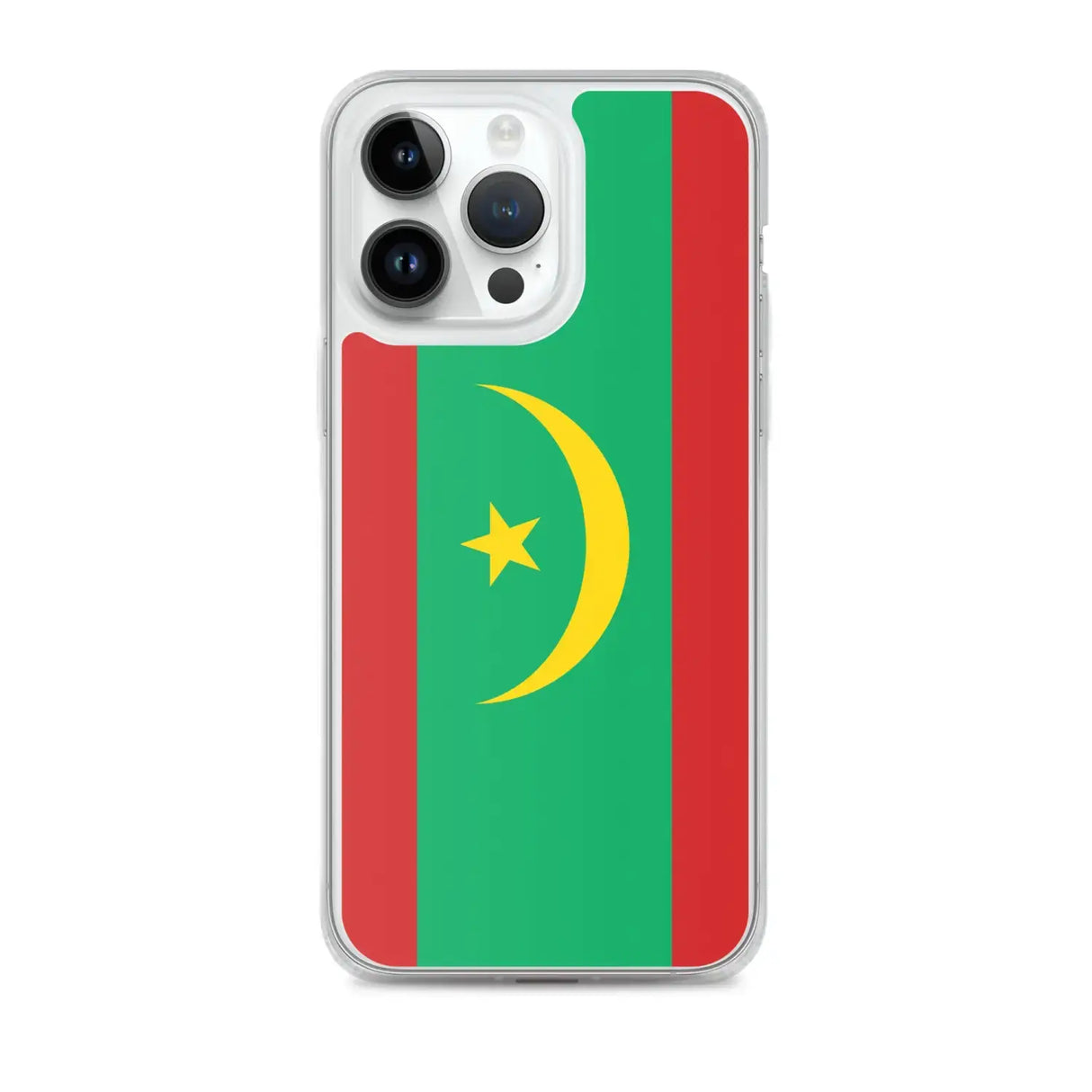 Coque iphone drapeau mauritanie souple antichoc transparente