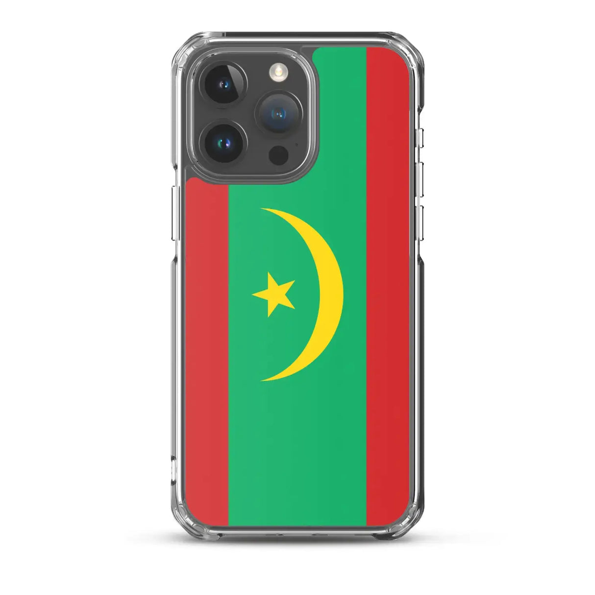 Coque iphone drapeau mauritanie souple antichoc transparente