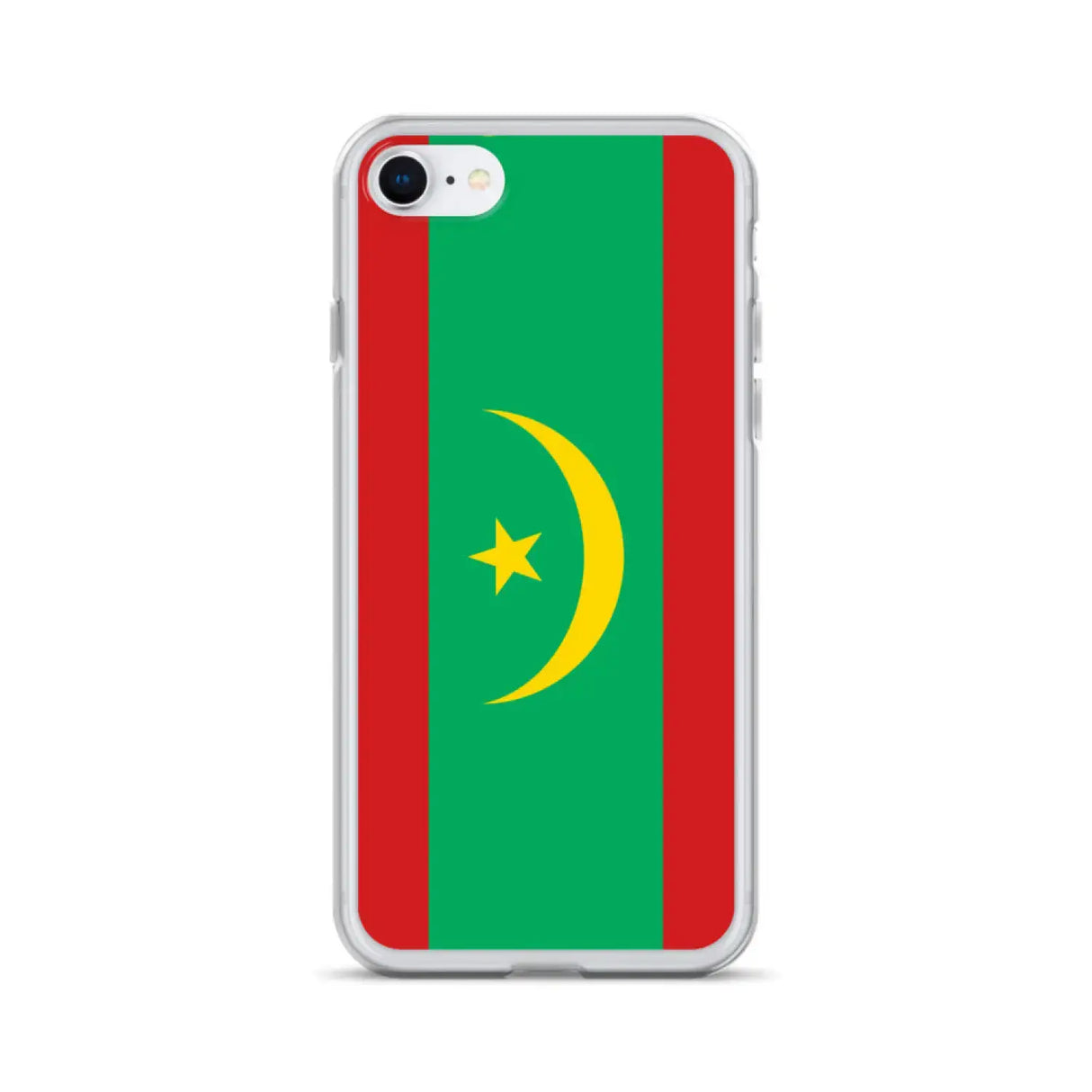 Coque iphone drapeau mauritanie souple antichoc transparente