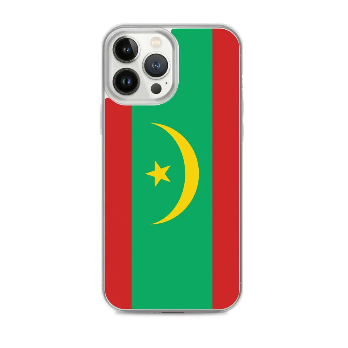 Coque iphone drapeau mauritanie souple antichoc transparente