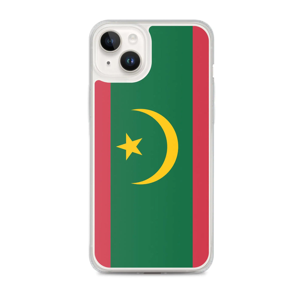 Coque iphone drapeau mauritanie souple antichoc transparente