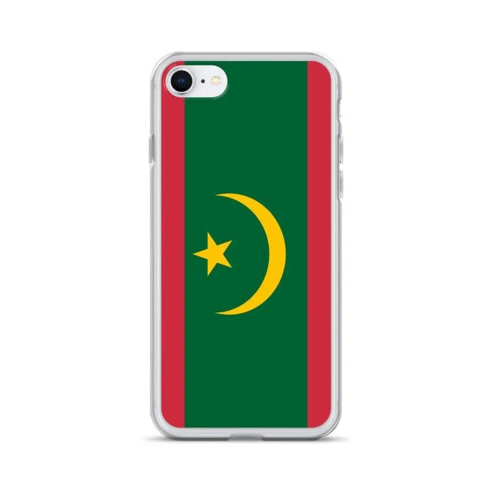 Coque iphone drapeau mauritanie souple antichoc transparente