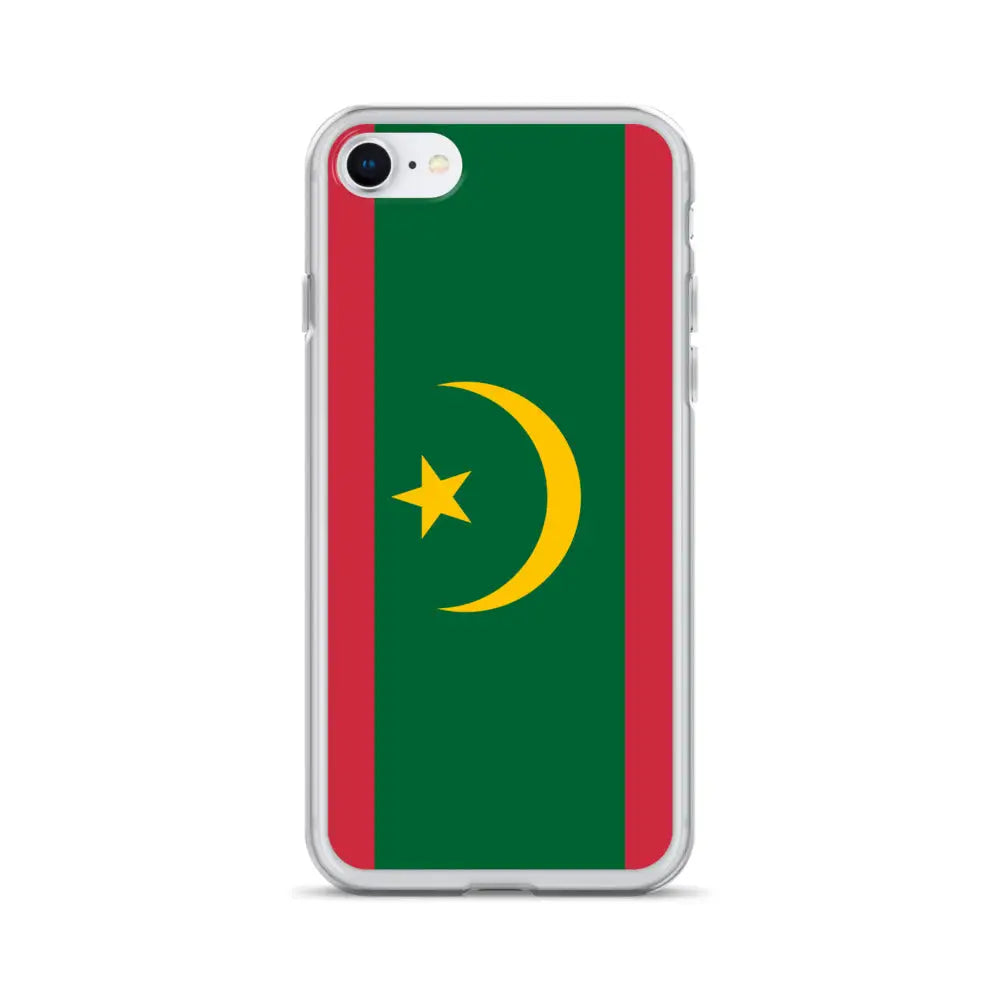 Coque iphone drapeau mauritanie souple antichoc transparente