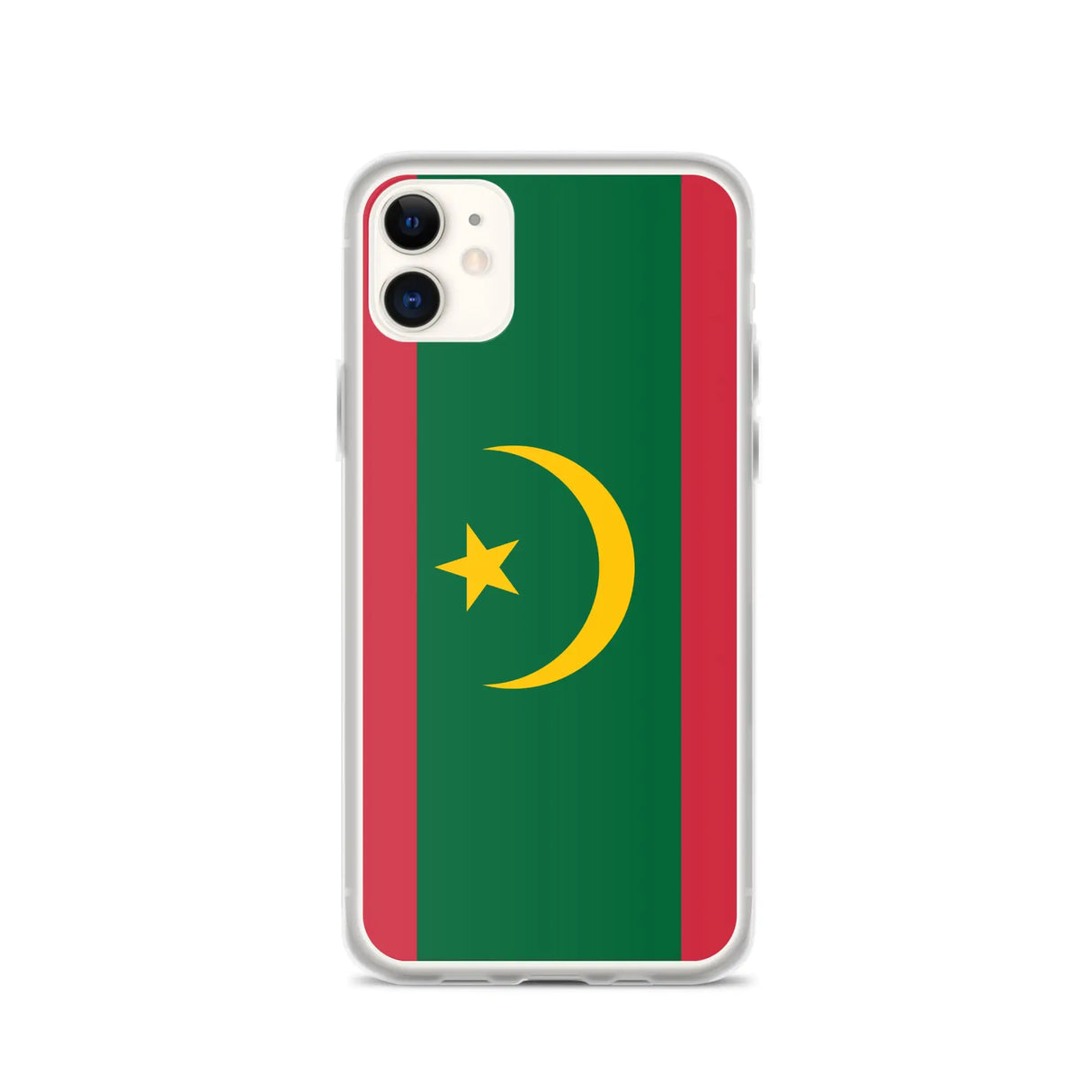 Coque iphone drapeau mauritanie souple antichoc transparente