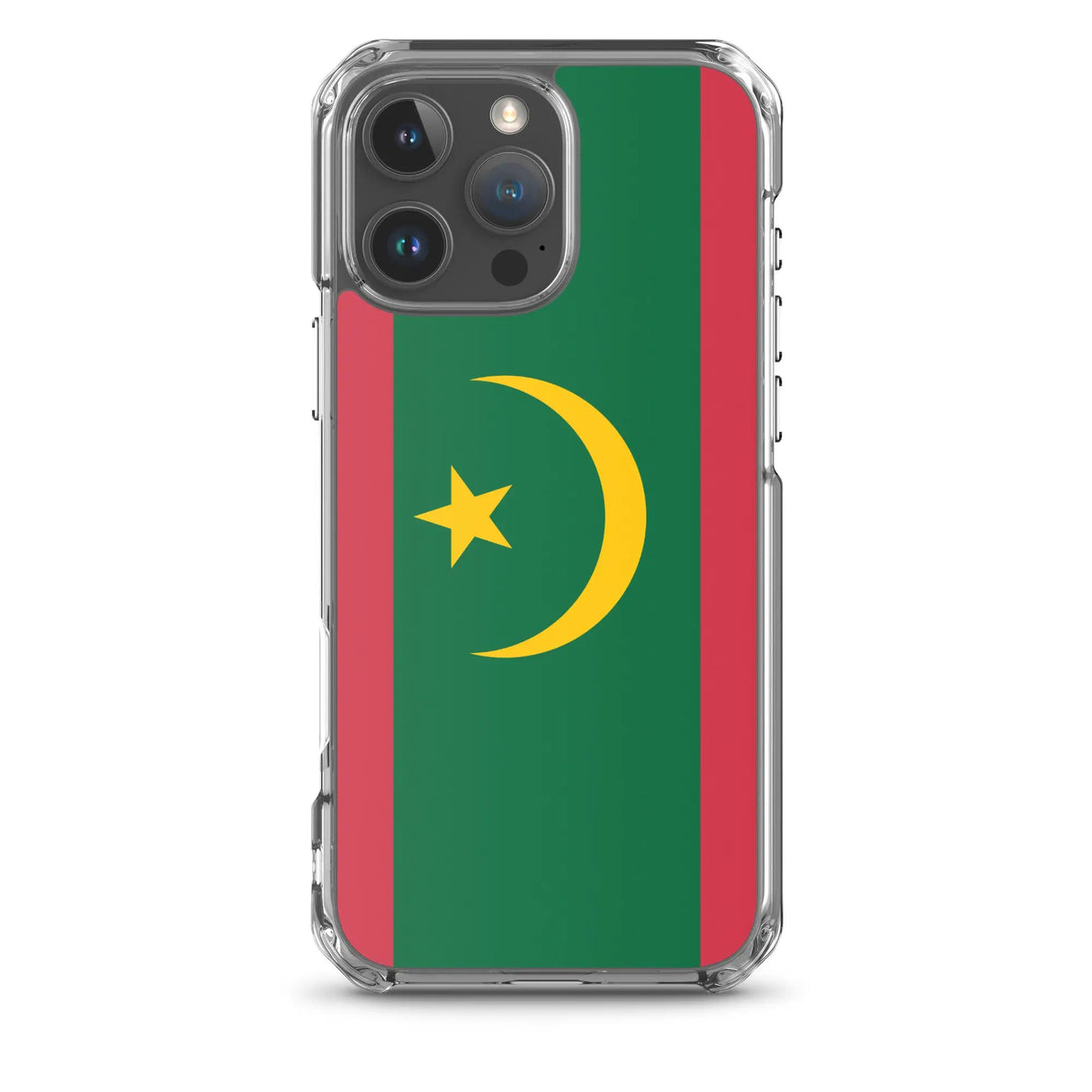 Coque iphone drapeau mauritanie souple antichoc transparente