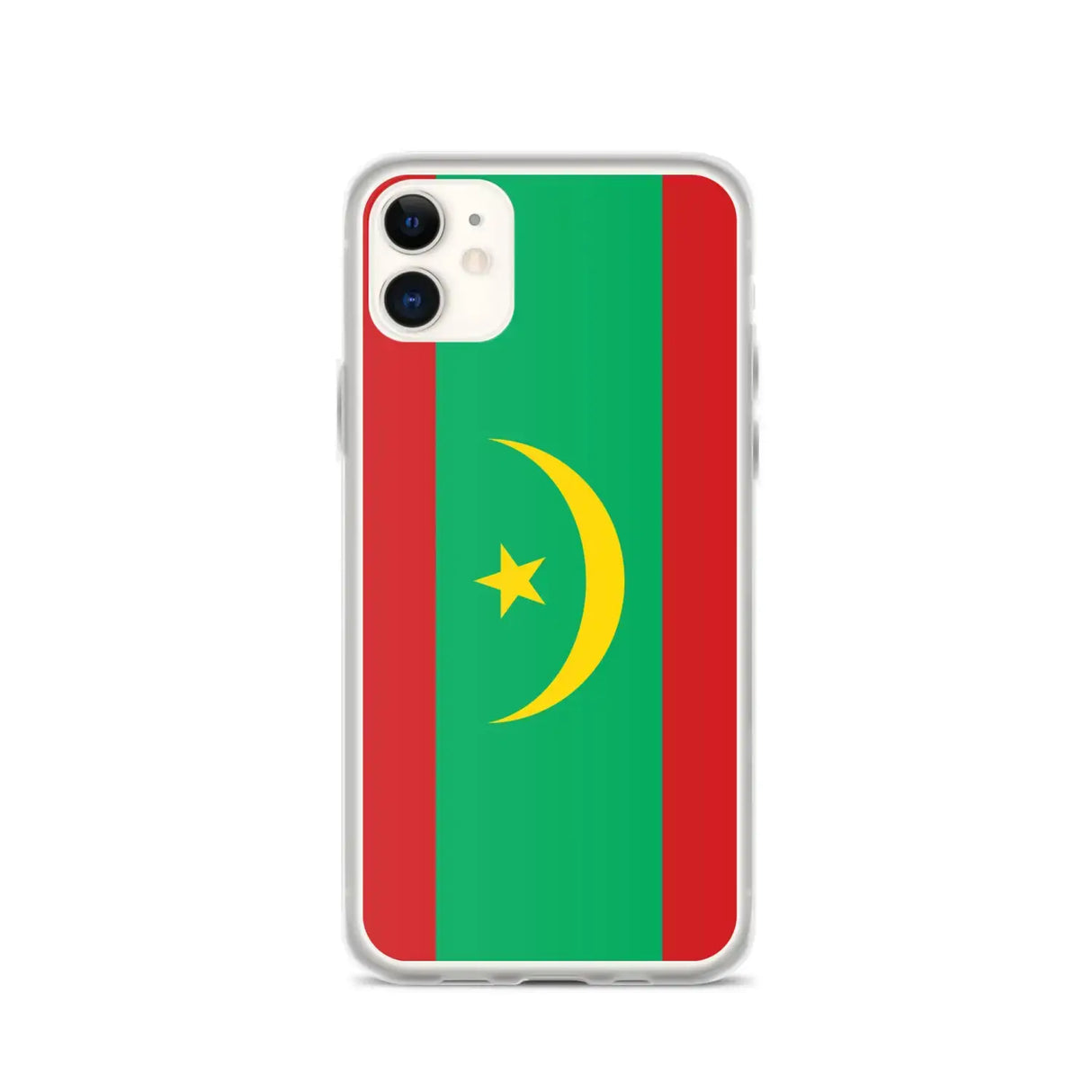 Coque iphone drapeau mauritanie souple antichoc transparente