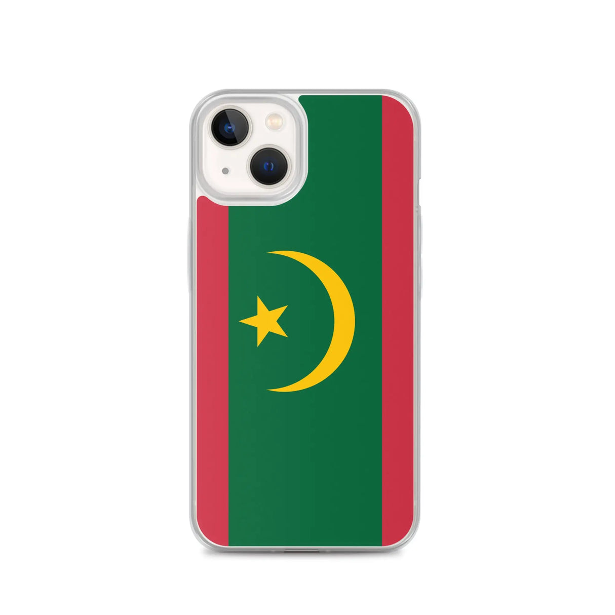 Coque iphone drapeau mauritanie souple antichoc transparente