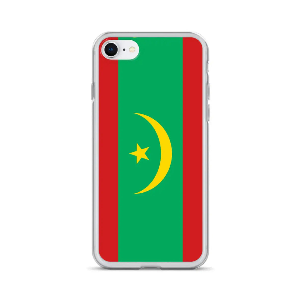 Coque iphone drapeau mauritanie souple antichoc transparente