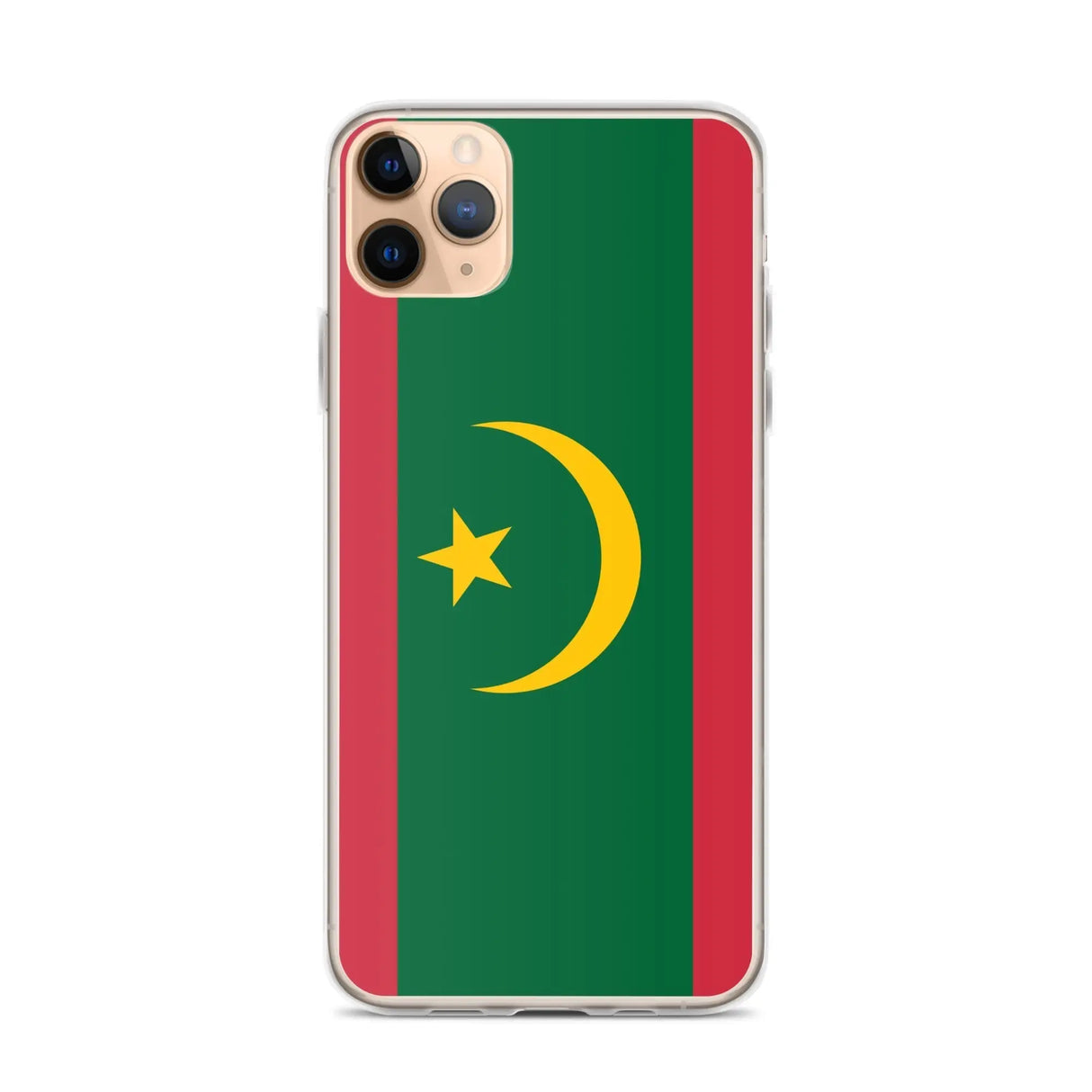 Coque iphone drapeau mauritanie souple antichoc transparente