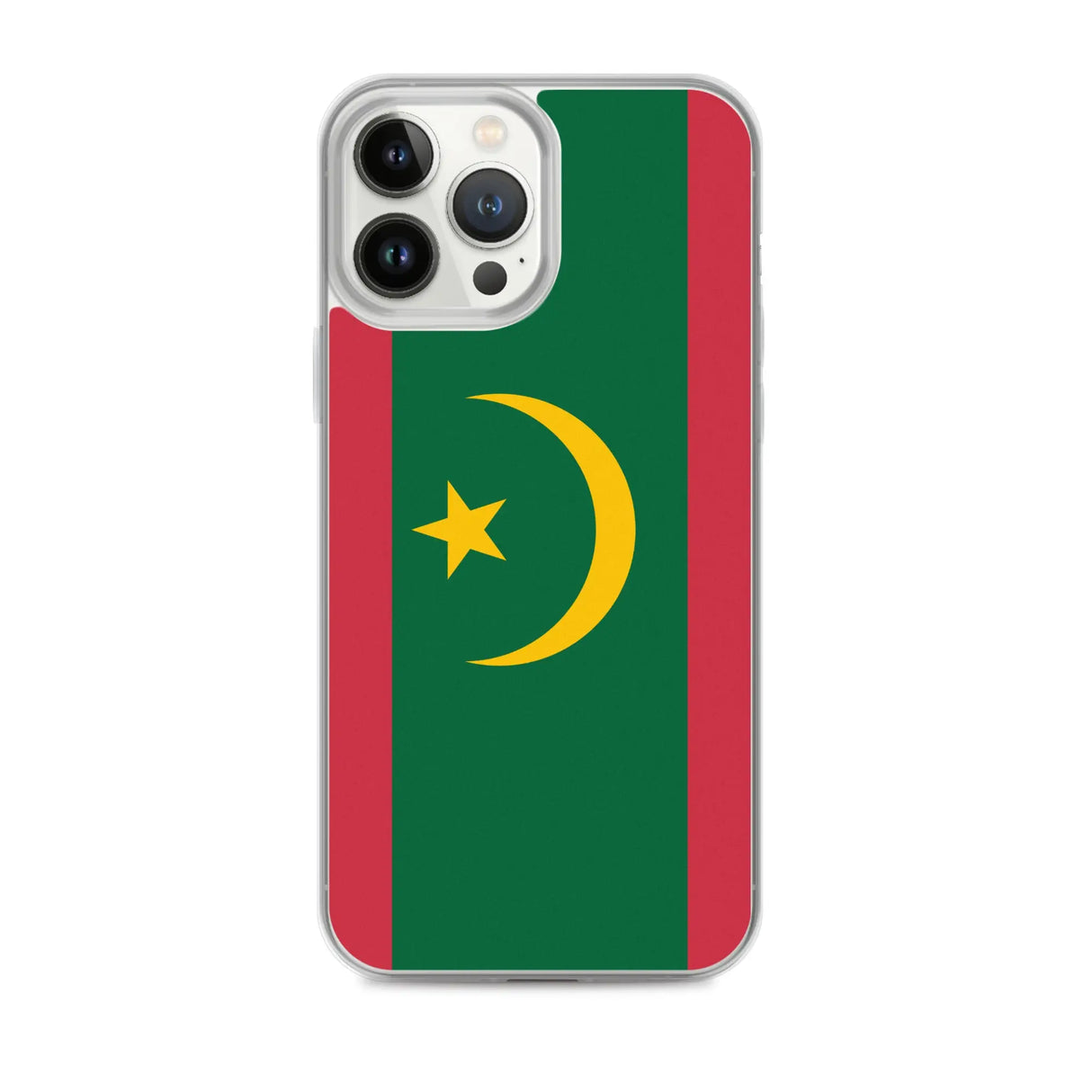 Coque iphone drapeau mauritanie souple antichoc transparente