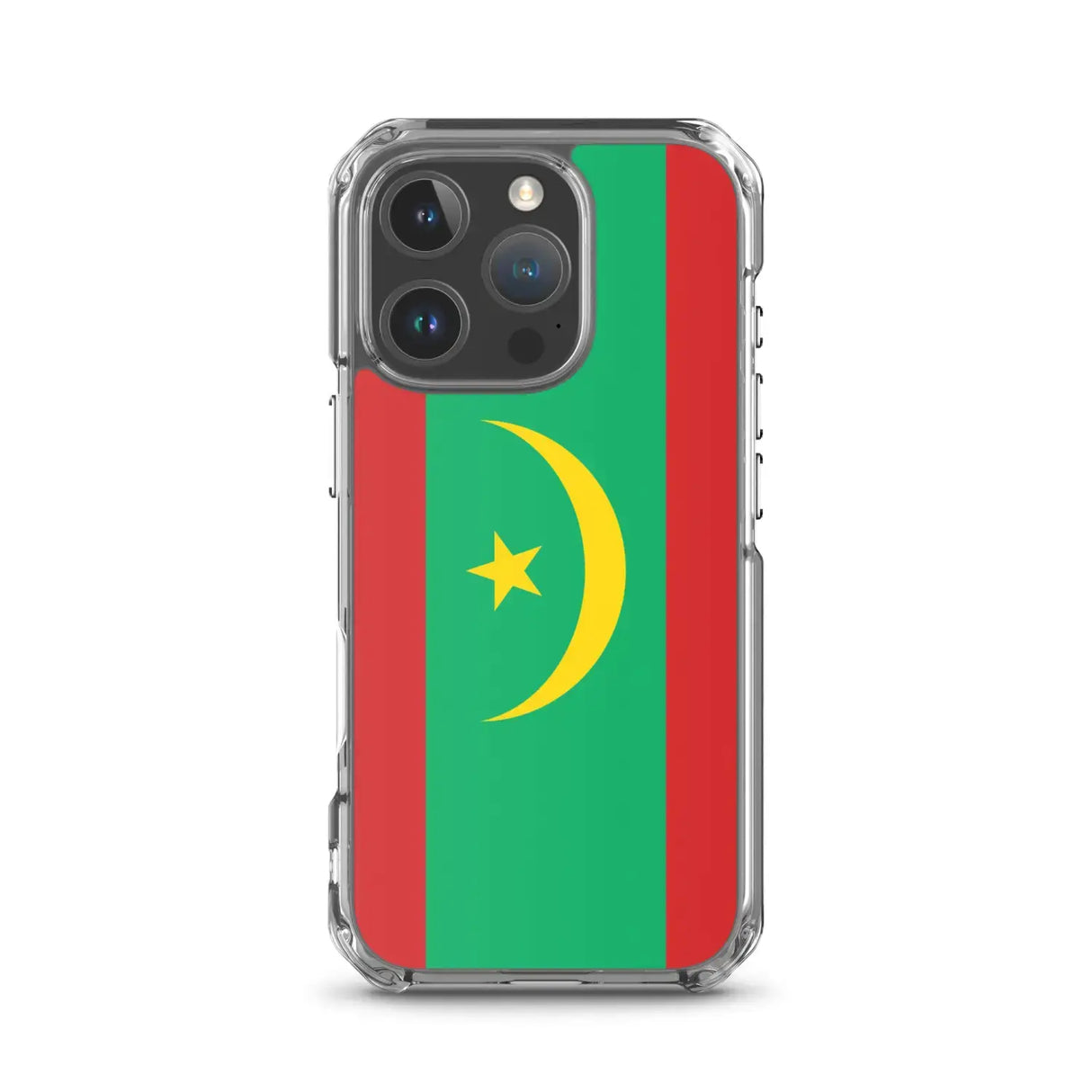 Coque iphone drapeau mauritanie souple antichoc transparente