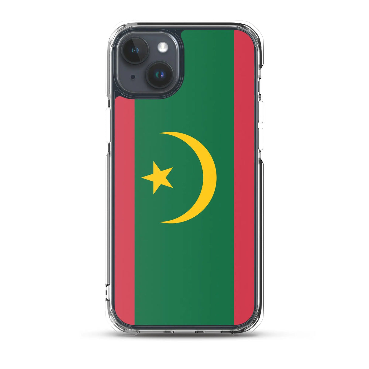 Coque iphone drapeau mauritanie souple antichoc transparente