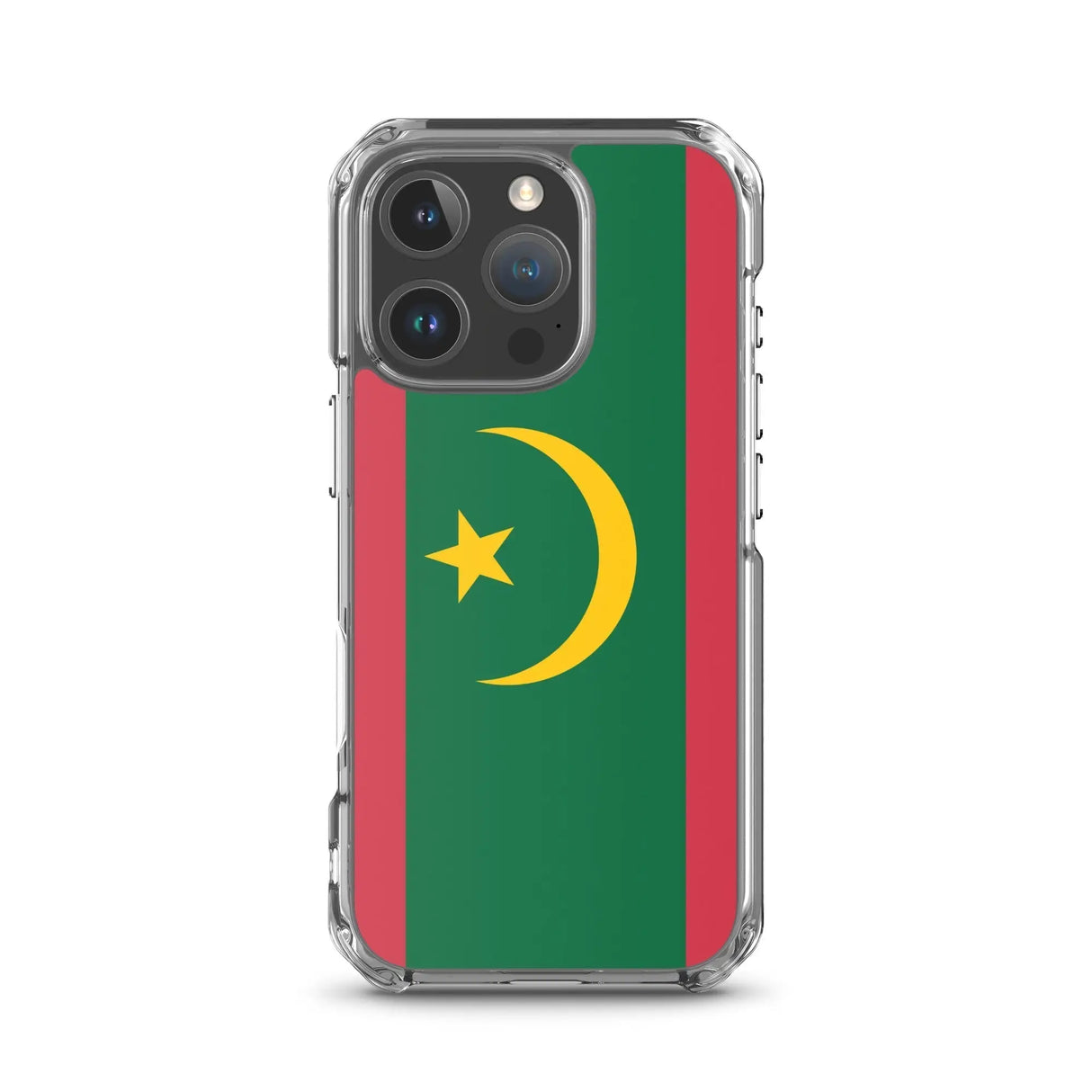 Coque iphone drapeau mauritanie souple antichoc transparente