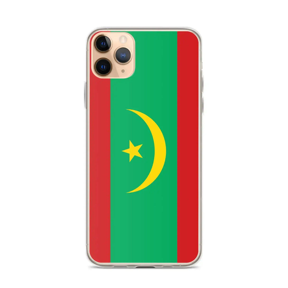 Coque iphone drapeau mauritanie souple antichoc transparente