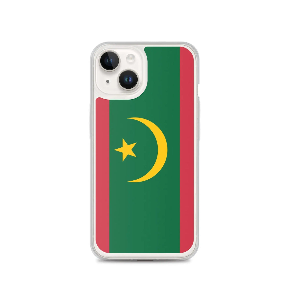 Coque iphone drapeau mauritanie souple antichoc transparente