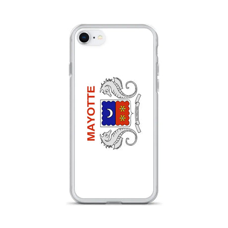 Coque iphone drapeau mayotte souple antichoc transparente