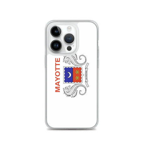 Coque iphone drapeau mayotte souple antichoc transparente