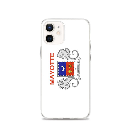 Coque iphone drapeau mayotte souple antichoc transparente