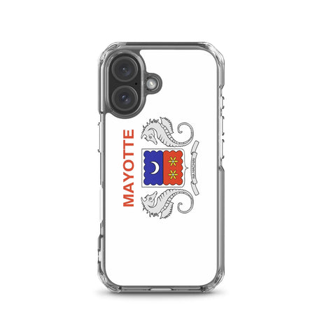 Coque iphone drapeau mayotte souple antichoc transparente