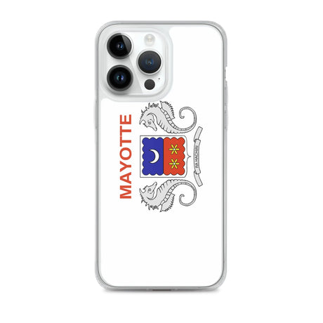Coque iphone drapeau mayotte souple antichoc transparente
