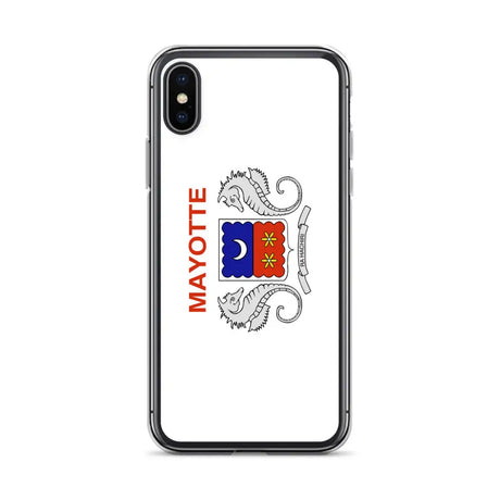 Coque iphone drapeau mayotte souple antichoc transparente
