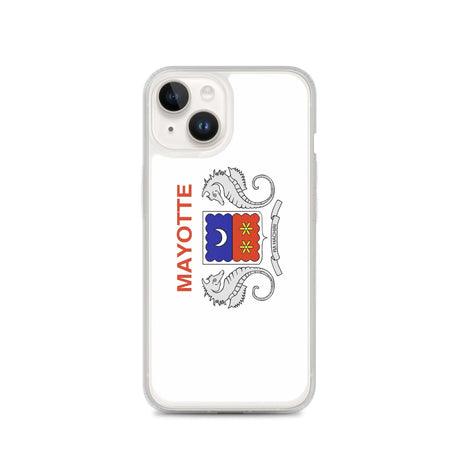 Coque iphone drapeau mayotte souple antichoc transparente