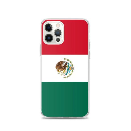 Coque iphone drapeau mexique souple antichoc transparente