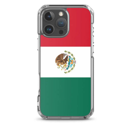 Coque iphone drapeau mexique souple antichoc transparente