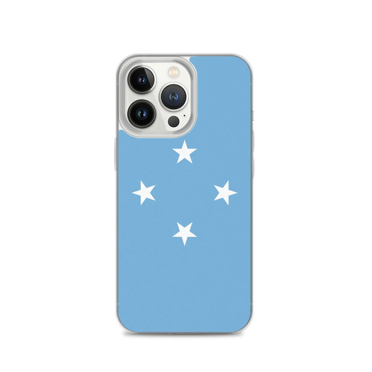 Coque iphone drapeau micronésie souple antichoc transparente
