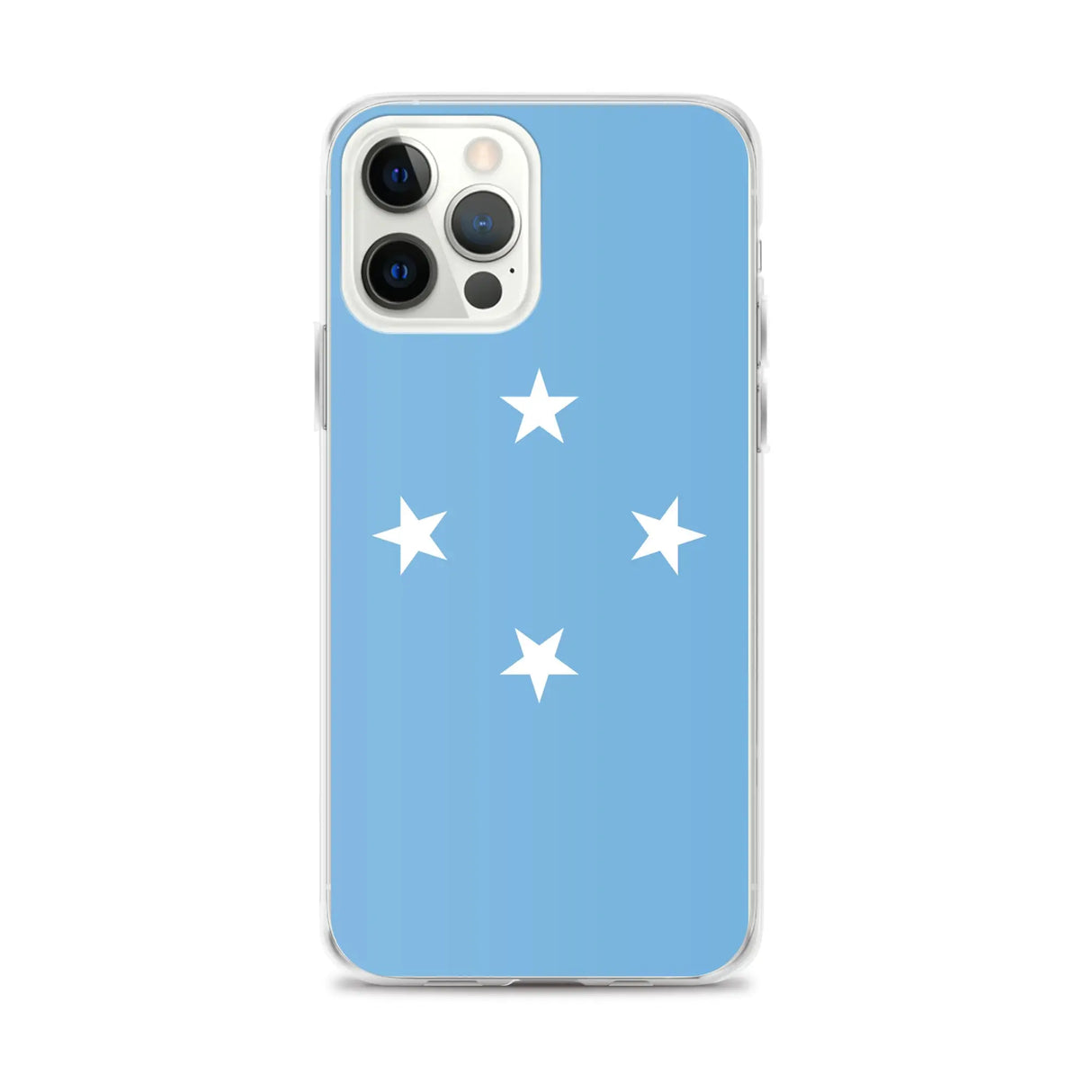 Coque iphone drapeau micronésie souple antichoc transparente