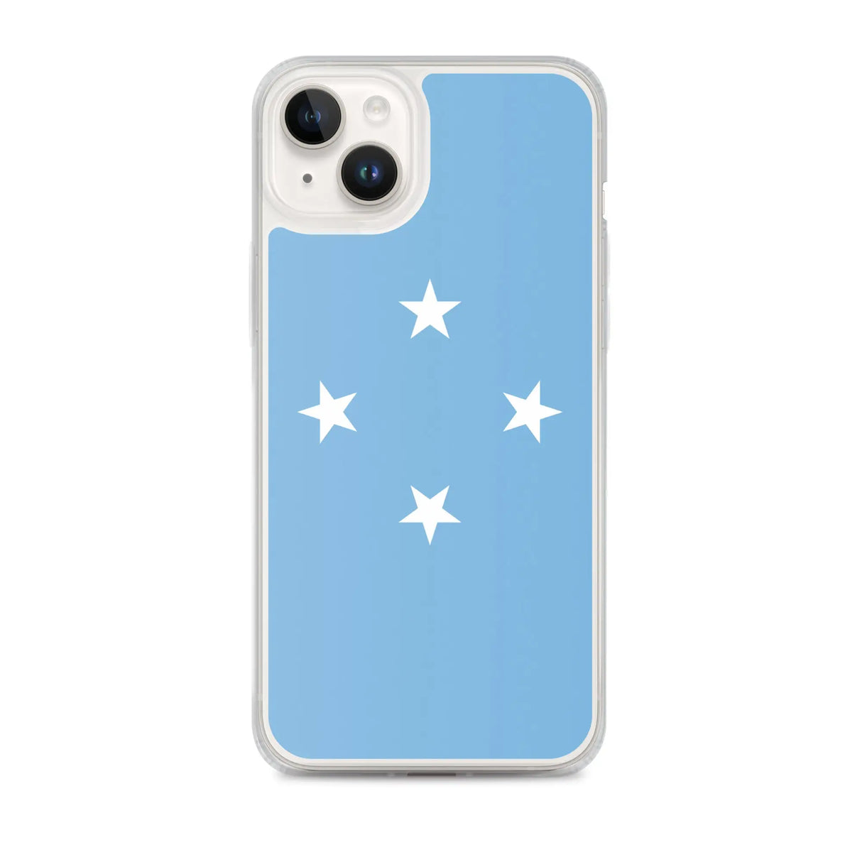 Coque iphone drapeau micronésie souple antichoc transparente