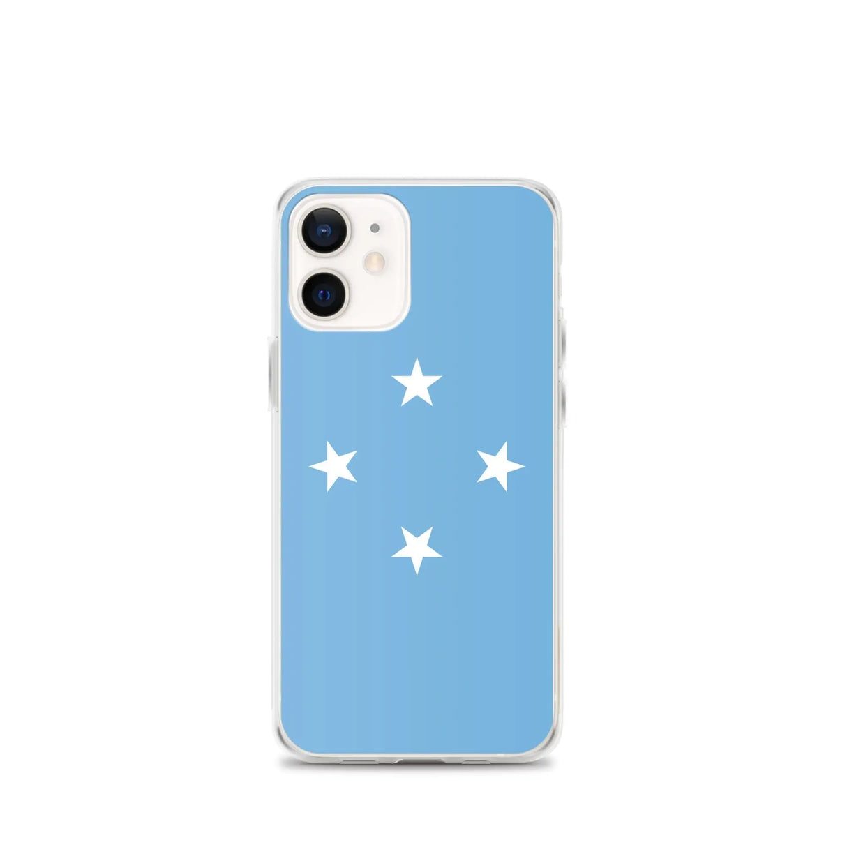 Coque iphone drapeau micronésie souple antichoc transparente