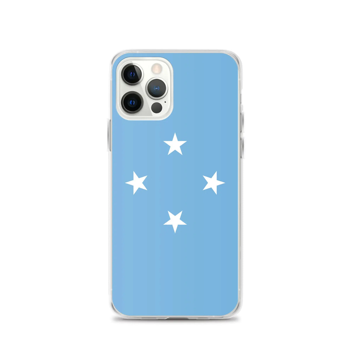 Coque iphone drapeau micronésie souple antichoc transparente