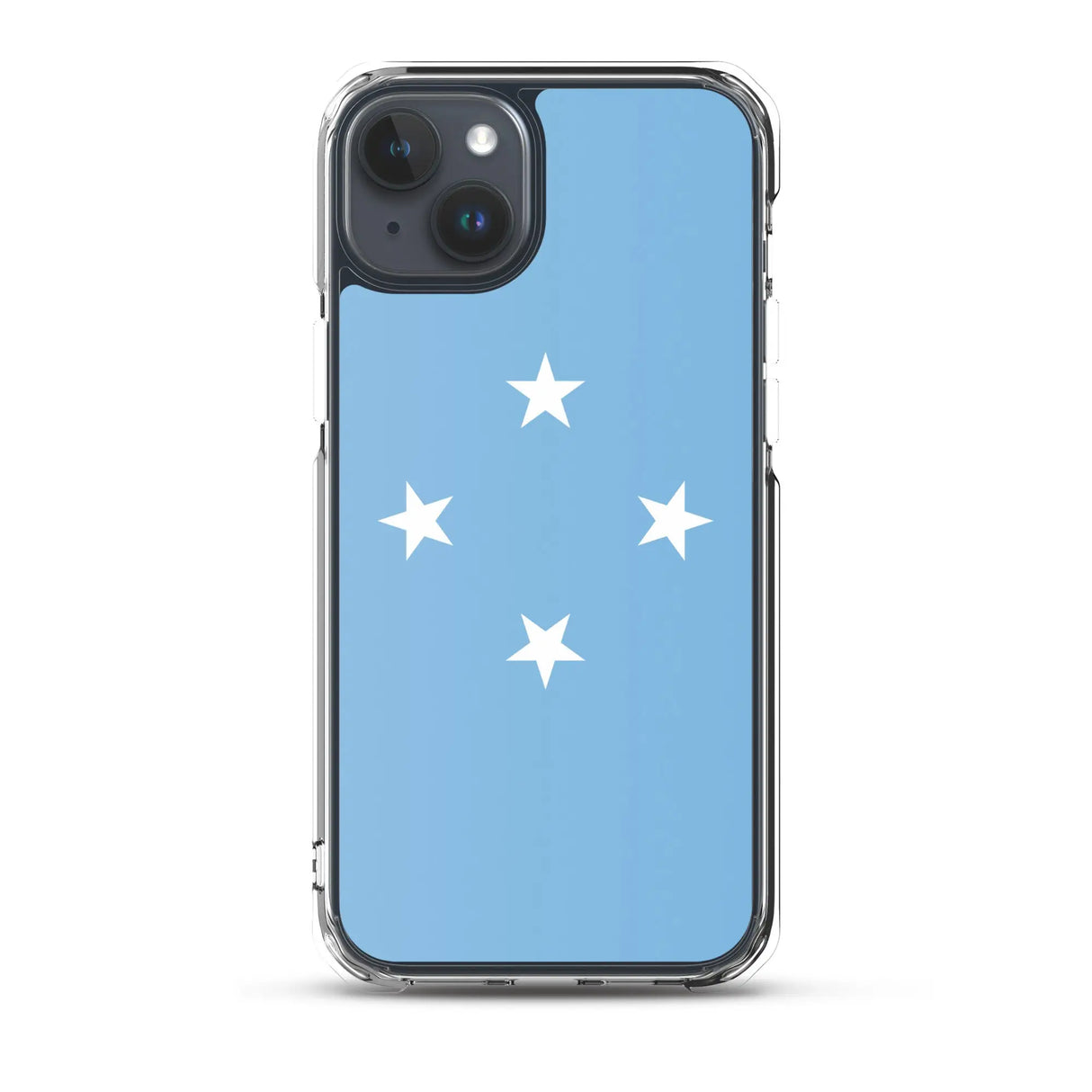 Coque iphone drapeau micronésie souple antichoc transparente