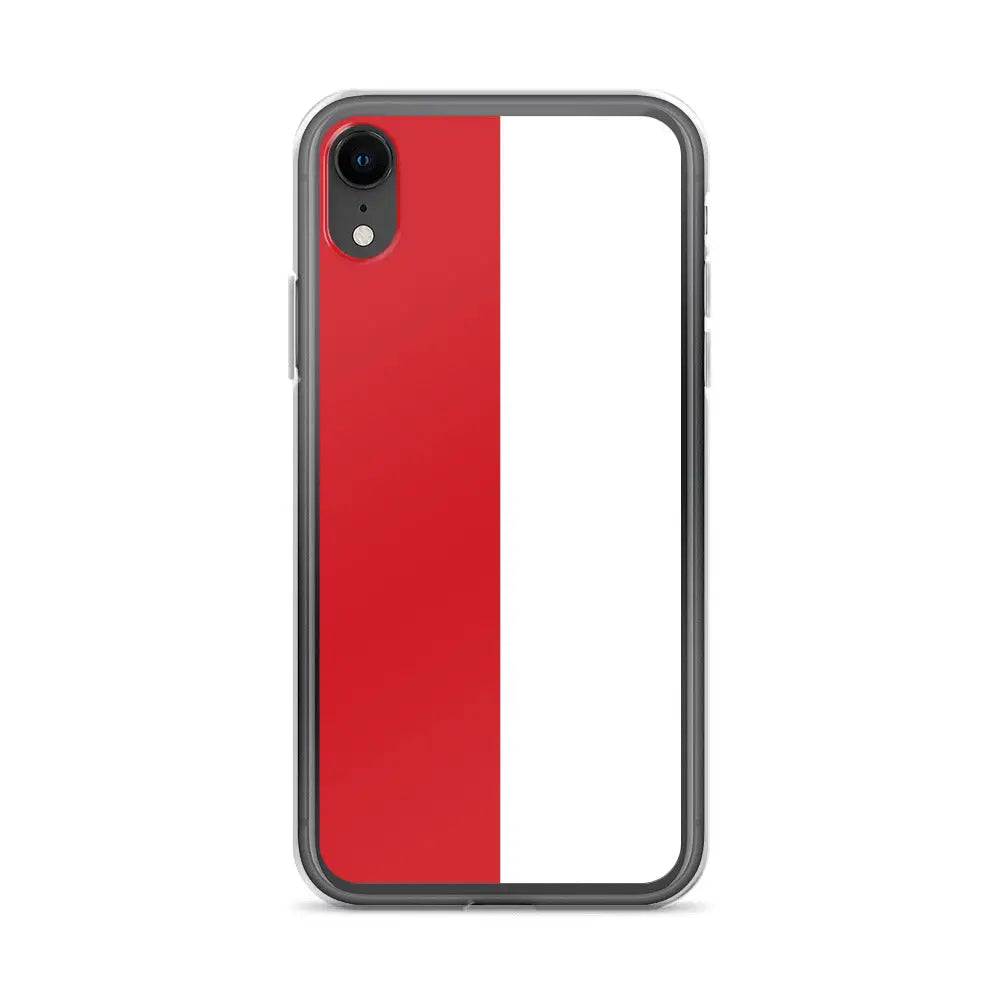 Coque iphone drapeau monaco souple résistante antichoc