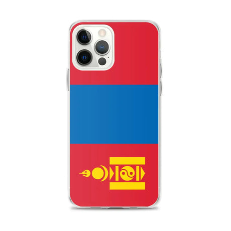 Coque iphone drapeau mongolie souple antichoc transparente