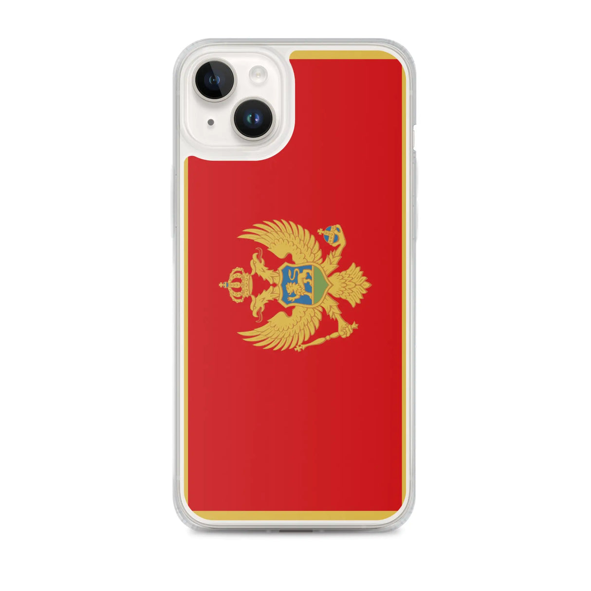 Coque iphone drapeau monténégro souple antichoc transparente