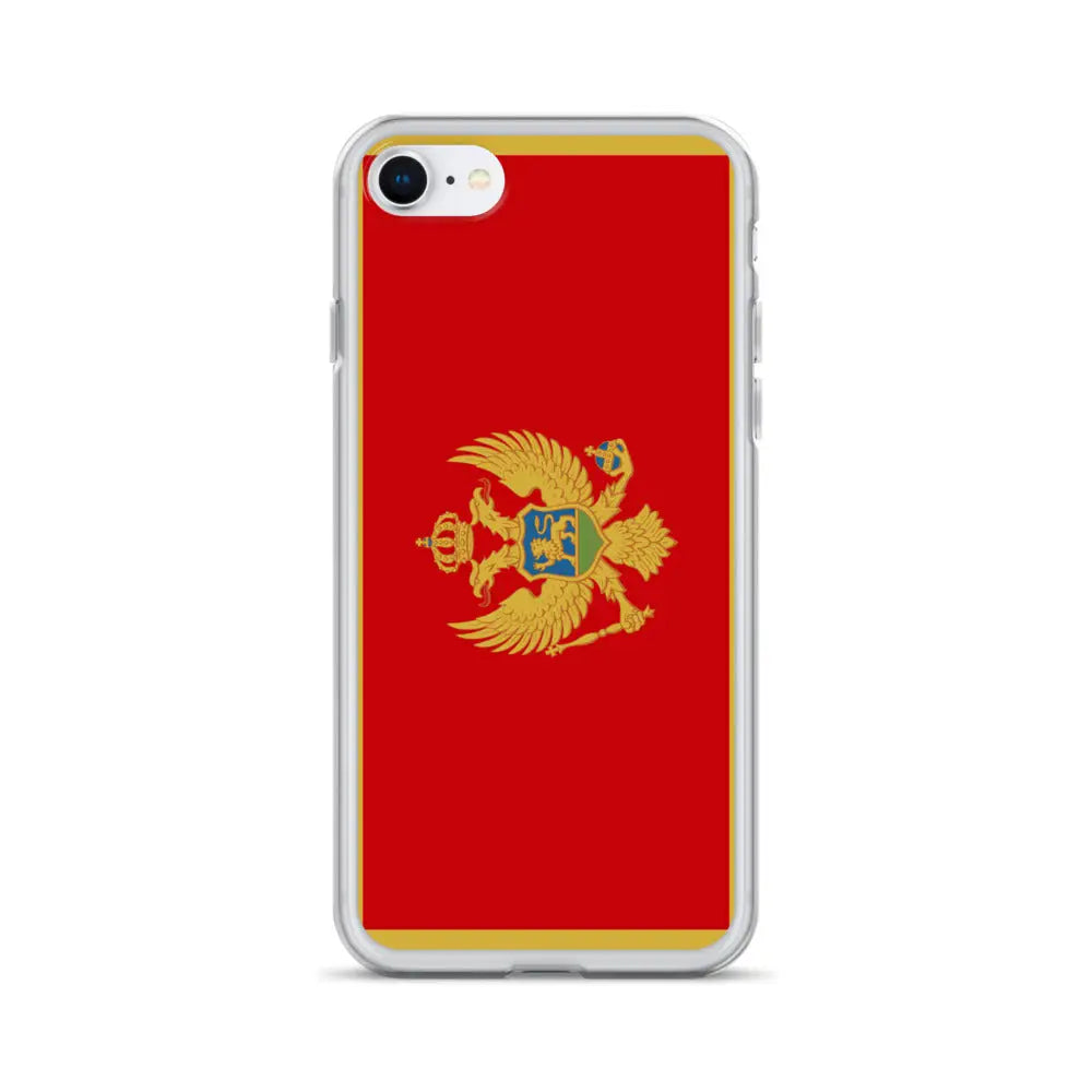 Coque iphone drapeau monténégro souple antichoc transparente