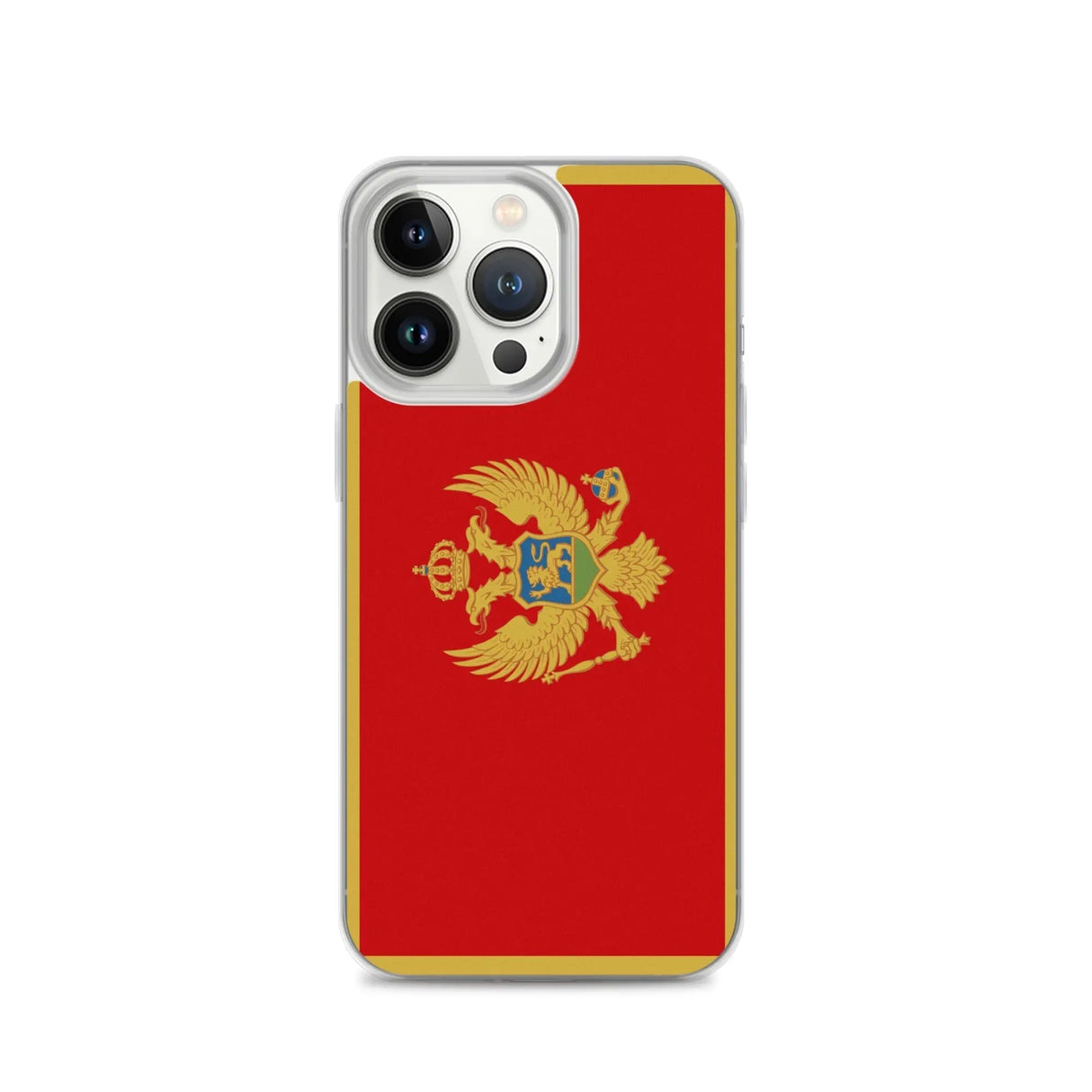 Coque iphone drapeau monténégro souple antichoc transparente