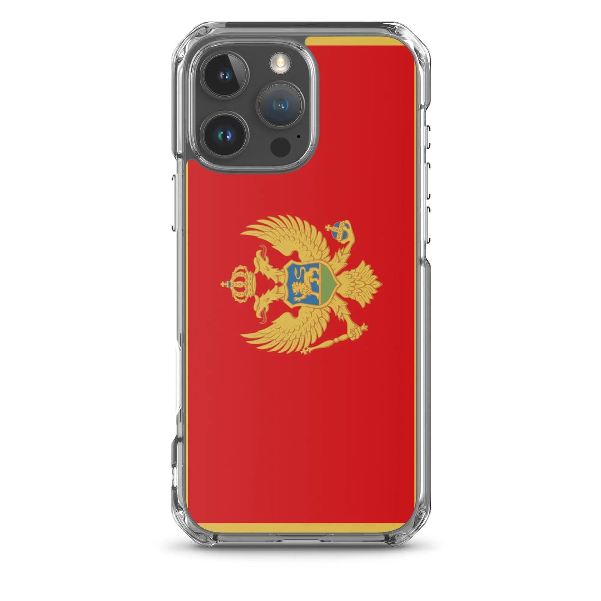 Coque iphone drapeau monténégro souple antichoc transparente