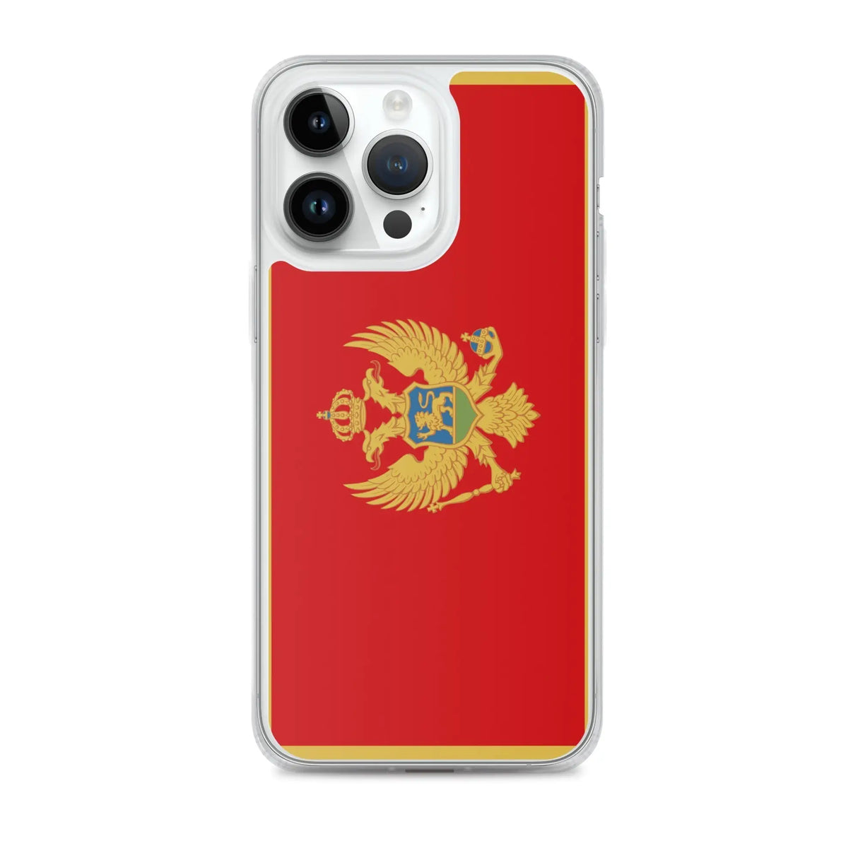 Coque iphone drapeau monténégro souple antichoc transparente