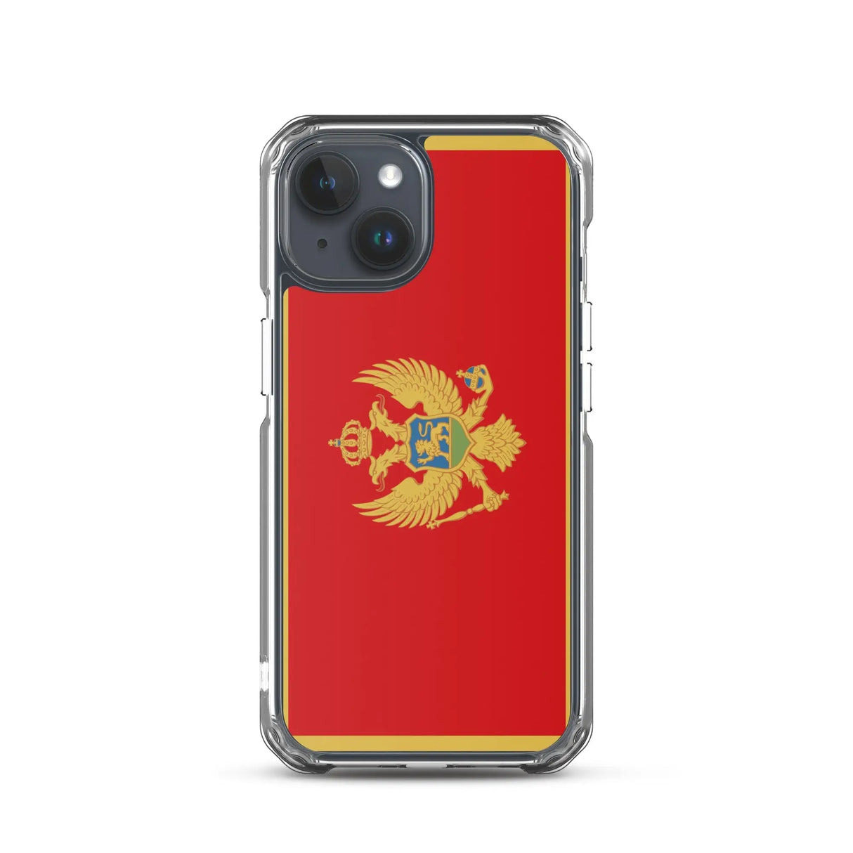 Coque iphone drapeau monténégro souple antichoc transparente