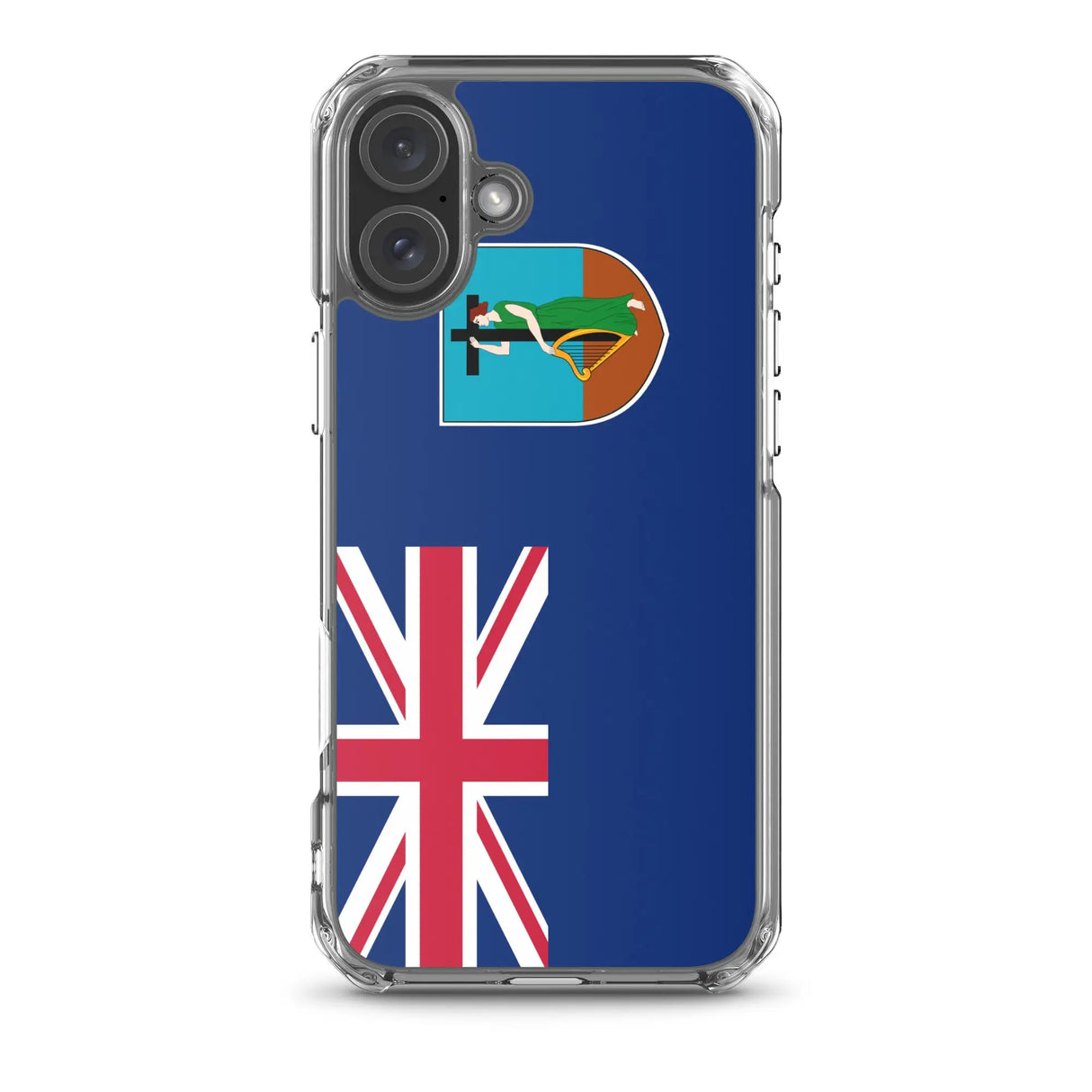 Coque iphone drapeau montserrat souple et antichoc transparente